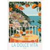 La Dolce Vita Wandposter Druck Für Schlafzimmer Wohnzimmer Heimdekoration Italien Küstenlandschaft Leinwandbild Zitrone Orange Wandkunst