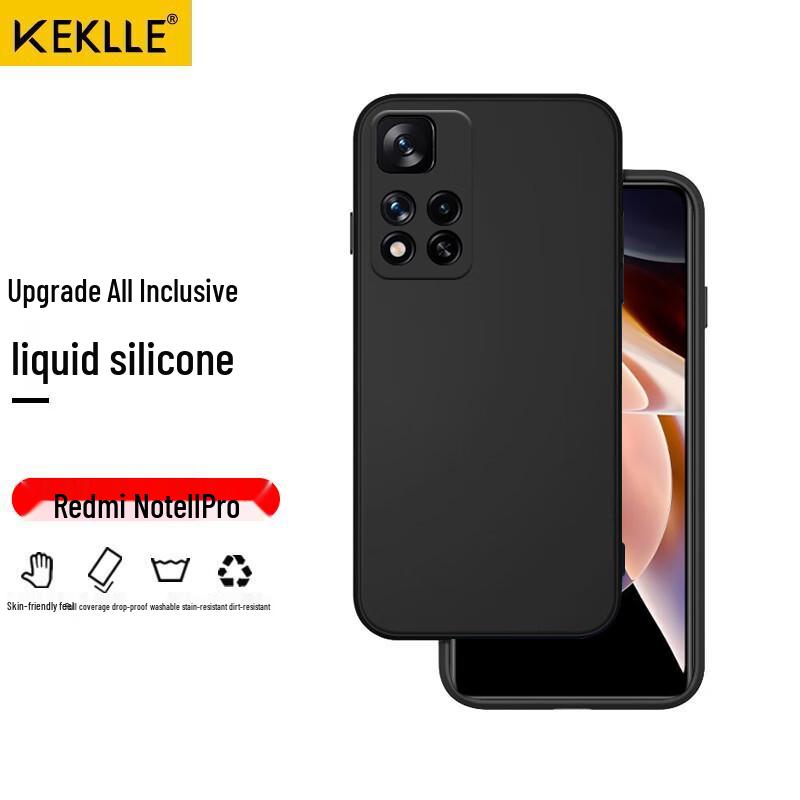 KEKLLE Redmi Anti-Drop Liquid Silicone Phone Case