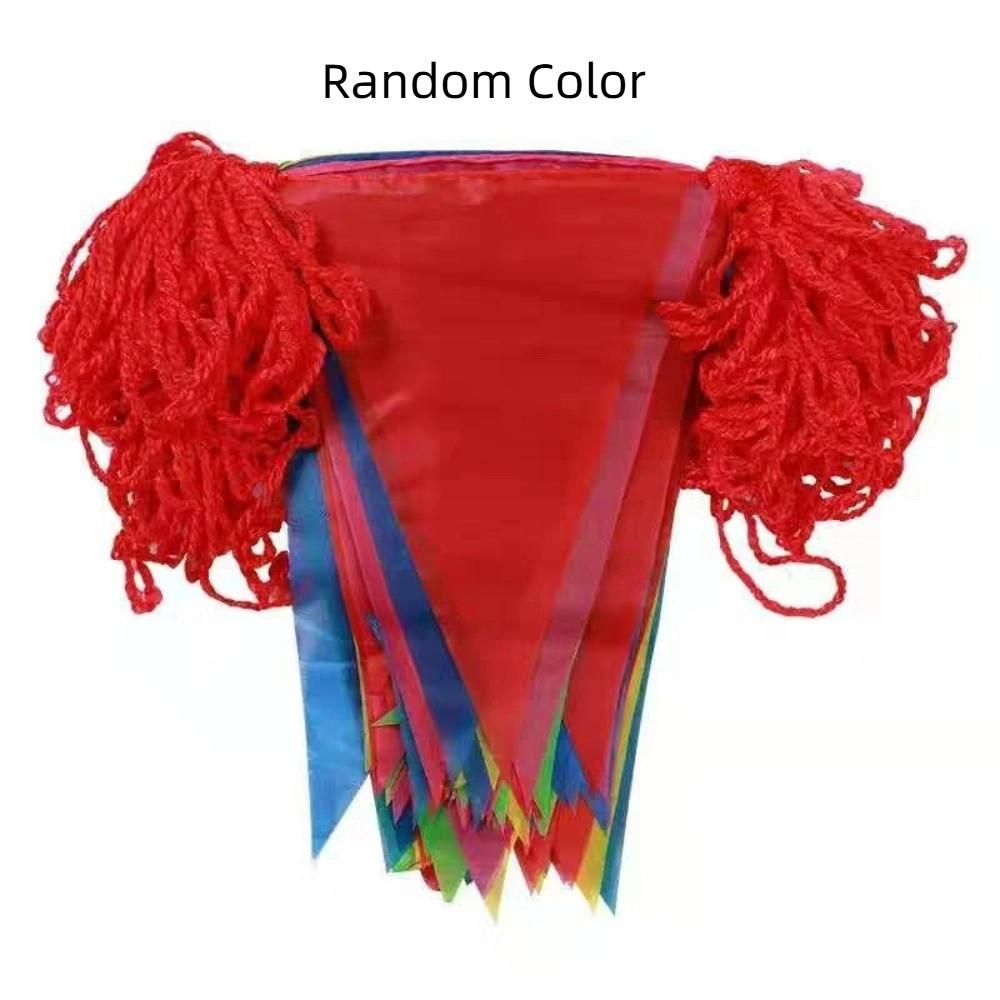 

Дом Сад Разноцветные Треугольные Флаги 100м Флаг-вымпел Фестивальная Флажная Гирлянда Свадьба 100m 150Flag