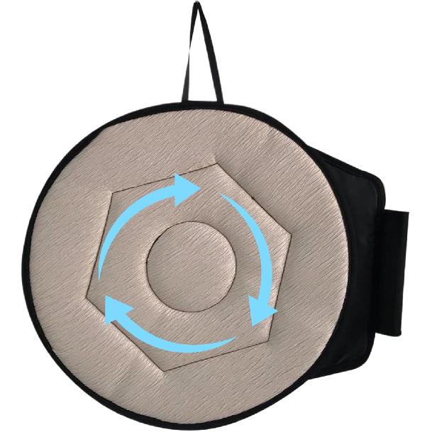 

Swivel Car Seat, 17.7x15.7 Breathable Comfortable 360° Rotating Seat Cushion, Non Slip Portable Swivel Car, Easy Install Cushion for Elderly