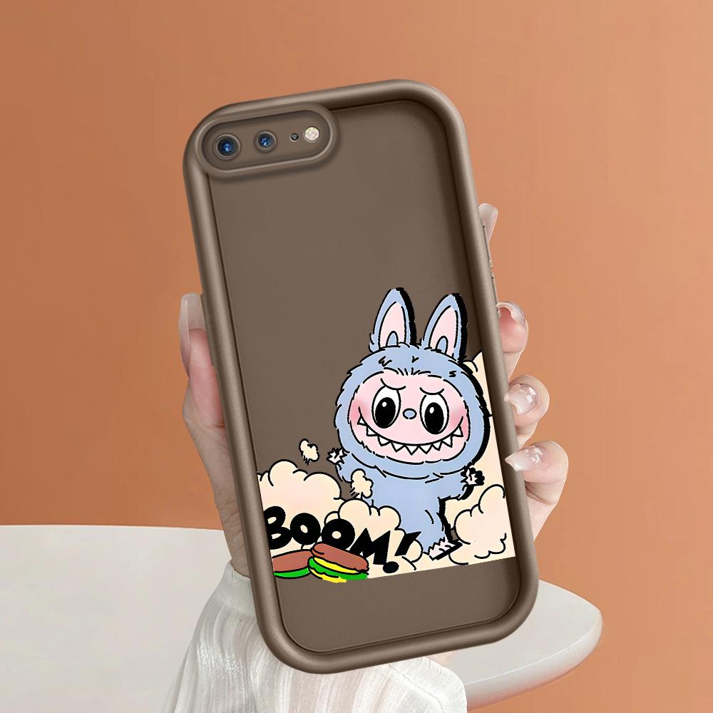 Carcasă de telefon cu model Labubu drăguț pentru iPhone Samsung Galaxy Xiaomi Redmi POCO HUAWEI Honor rezistentă la șocuri din cauciuc moale și flexibilă