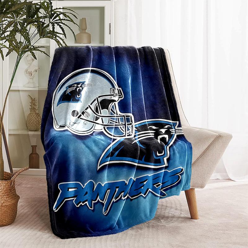 1pc Blanket - Carolina Panthers Print Design, Lightweight Blanket for Sofa, Bed- Soft &Warm, Gift for All Seasons