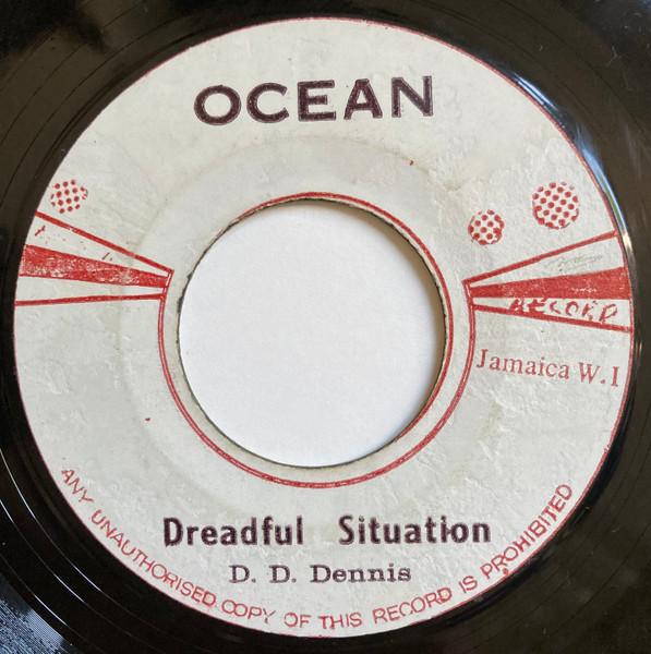 

7-дюймовая пластинка DENZIL DENNIS Dreadful Situation Nothing Has Ch NONE Ocean 1971 Ямайка Регги Ска Даб Б/у