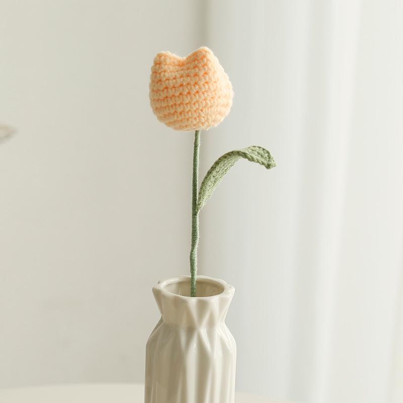 Girasol Crochet Ramo Flor de Hilo - Regalo Hecho a Mano para el Día del Maestro