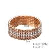 Multi-Row Rhinestone Bracelet Bride Multi-Layer Elastic Crystal Full Diamond Bracelet Women