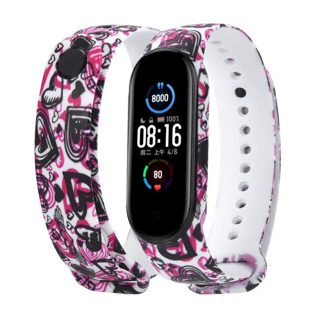 Sports Strap for Xiaomi Mi Band M3 M4 M5 M6 Smart Watch Wristband M3 M4 Plus Suitable for Xiaomi MiBand 3 4 5 6 Miband Strap Replacement