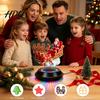 Christmas Home Decor Accessories Floating Santa Sleigh Magnetic Levitation Santa's Flying Sleigh Ornament Tabletop Display for Home