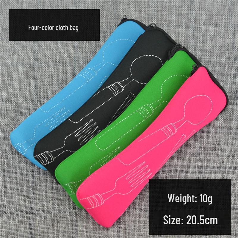 Přenosná nerezová příborová sada - Ideální na cestování a jako dárek