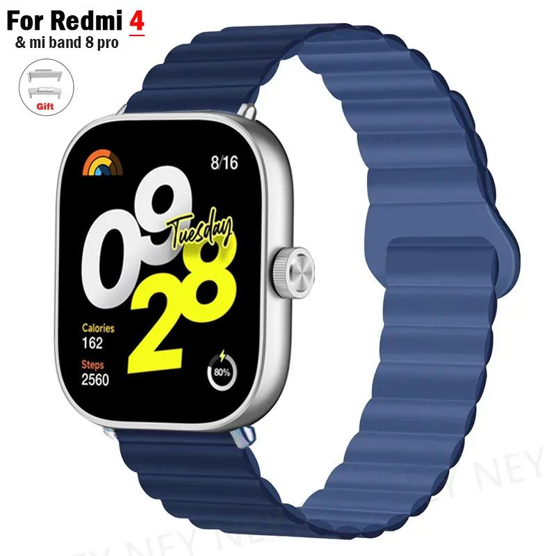 Magnetyczne Paski do Zegarka dla Redmi watch 5 4 pasek Smart Opaska sportowa Silikonowa Pętelka dla xiaomi mi band 9 pro 8 pro Akcesoria