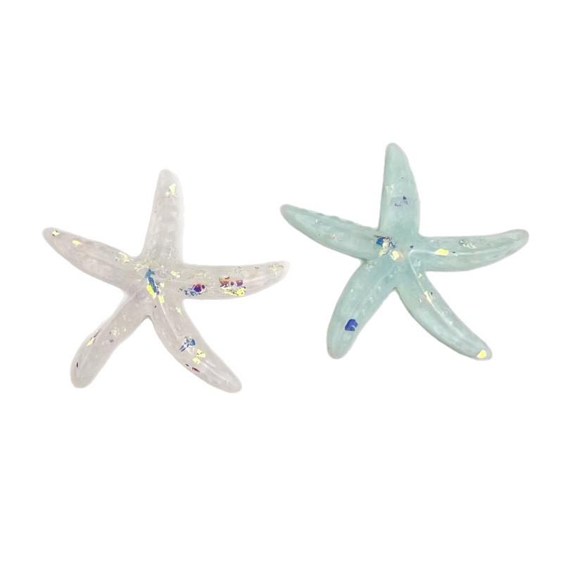 Gradient Starfish Resin DIY Accessories for Hair Clips, Phone Cases, Crocs & Shoelaces.