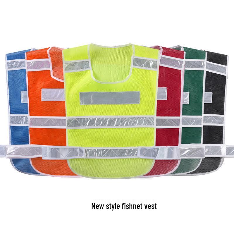 Hi-Vis Fluorescent Yellow Mesh Reflective Vest with Logo