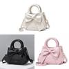 Chic Urban Minimalist Pu Box Bag With Bowknot Detailing In Various Colors