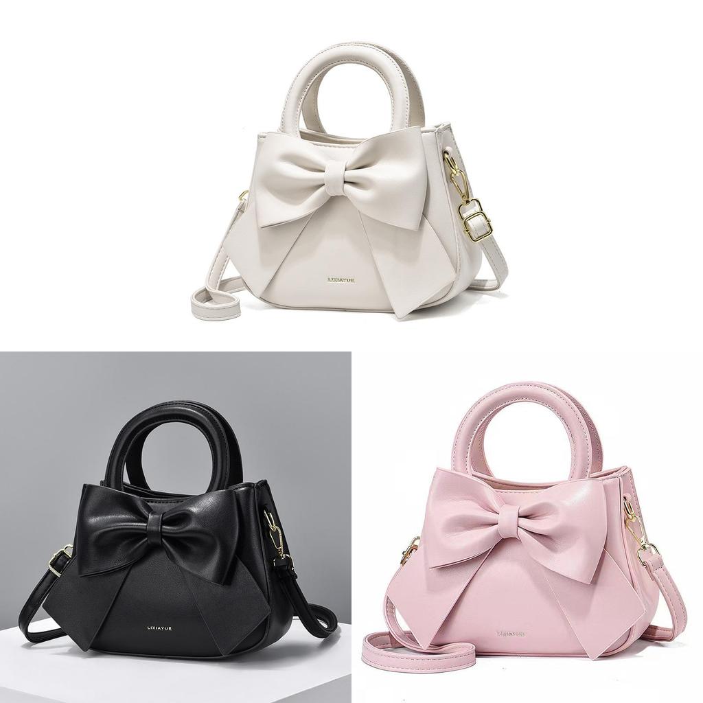 Chic Urban Minimalist Pu Box Bag With Bowknot Detailing In Various Colors