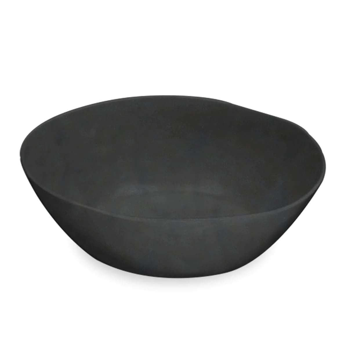 

[Natural-derived, Dishwasher-safe Tableware] Matte Black Wood Grain Bowl, Large Serving Bowl, Approx. 28cm (Depth approx. 9cm x Diameter 31cm), 656g,