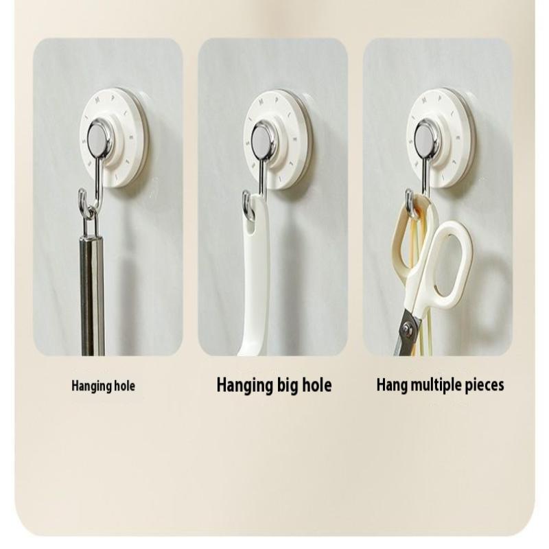 Badezimmerzubehör Wasserdichte Drehbarer Saugaufhänger Für Badezimmer Küche Stark Klebend Wandorganizer