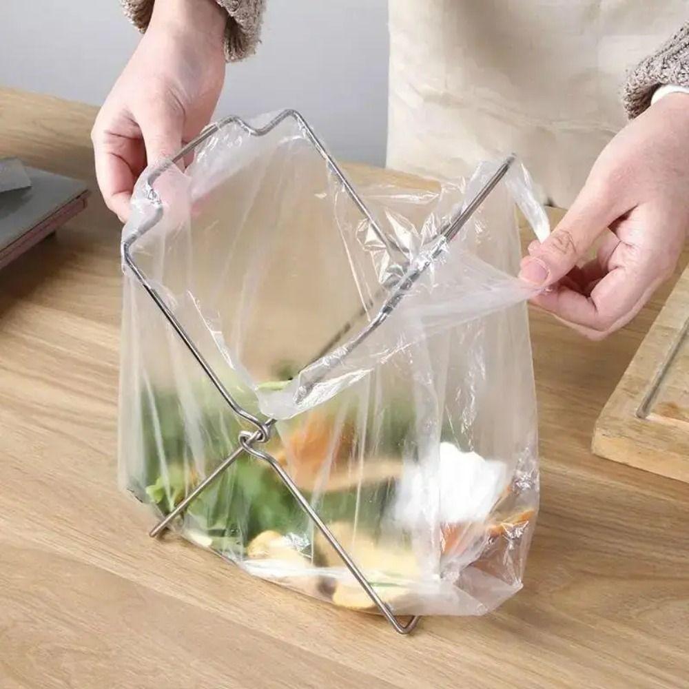 Multifunctional Trash Rack Foldable Trash Bag Holder New Garbage Can