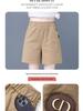 2025 Women's High-Waisted Wide-Leg Capris, Summer Casual Loose Fit Plus Size Shorts for Middle-Aged Moms