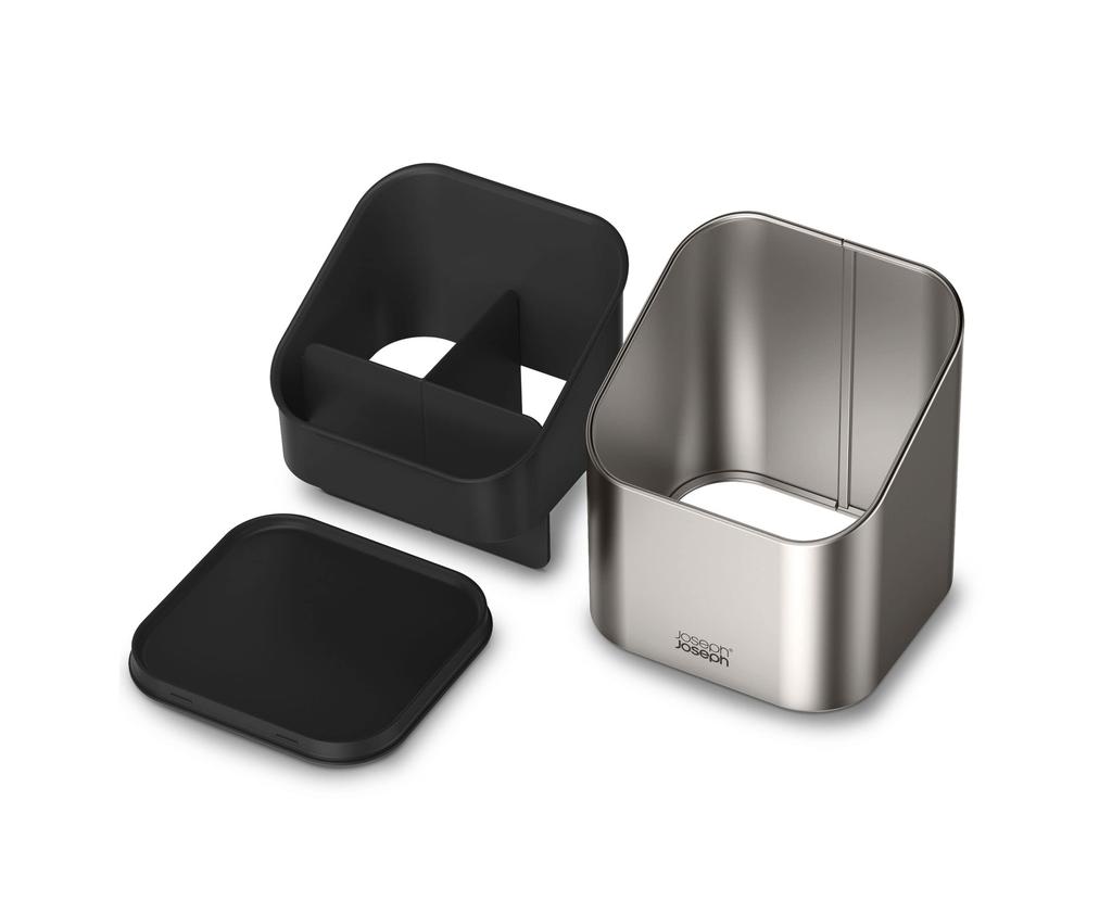Joseph Joseph Surface Kitchen Utensil Holder, Gray, Stainless Steel, Sink Storage, 851645 [Authentic Product]