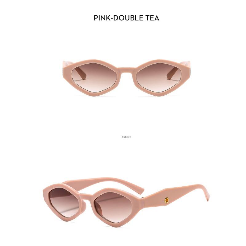 Damen-Sonnenbrille, modische polygonale Herren- und Damen-Sonnenbrille