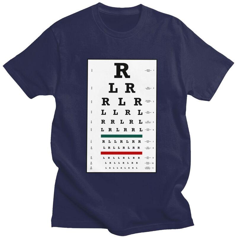 Custom Drummers Eye Chart T Shirts Men Tshirt Casual Tee Tops 100 Cotton Oversized Tshirts Gift