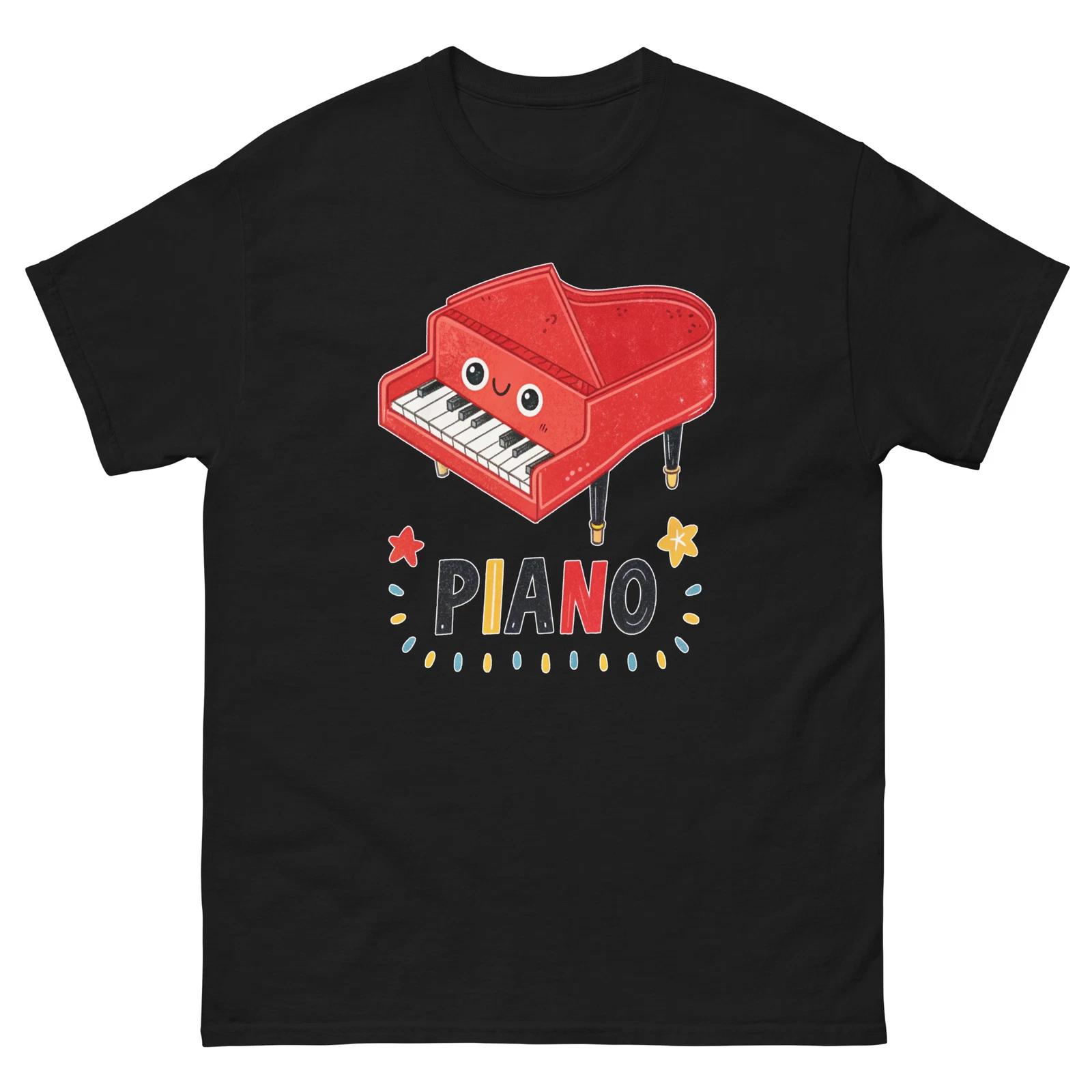 Piano Musical Instrument Illustration T-Shirt 3XL