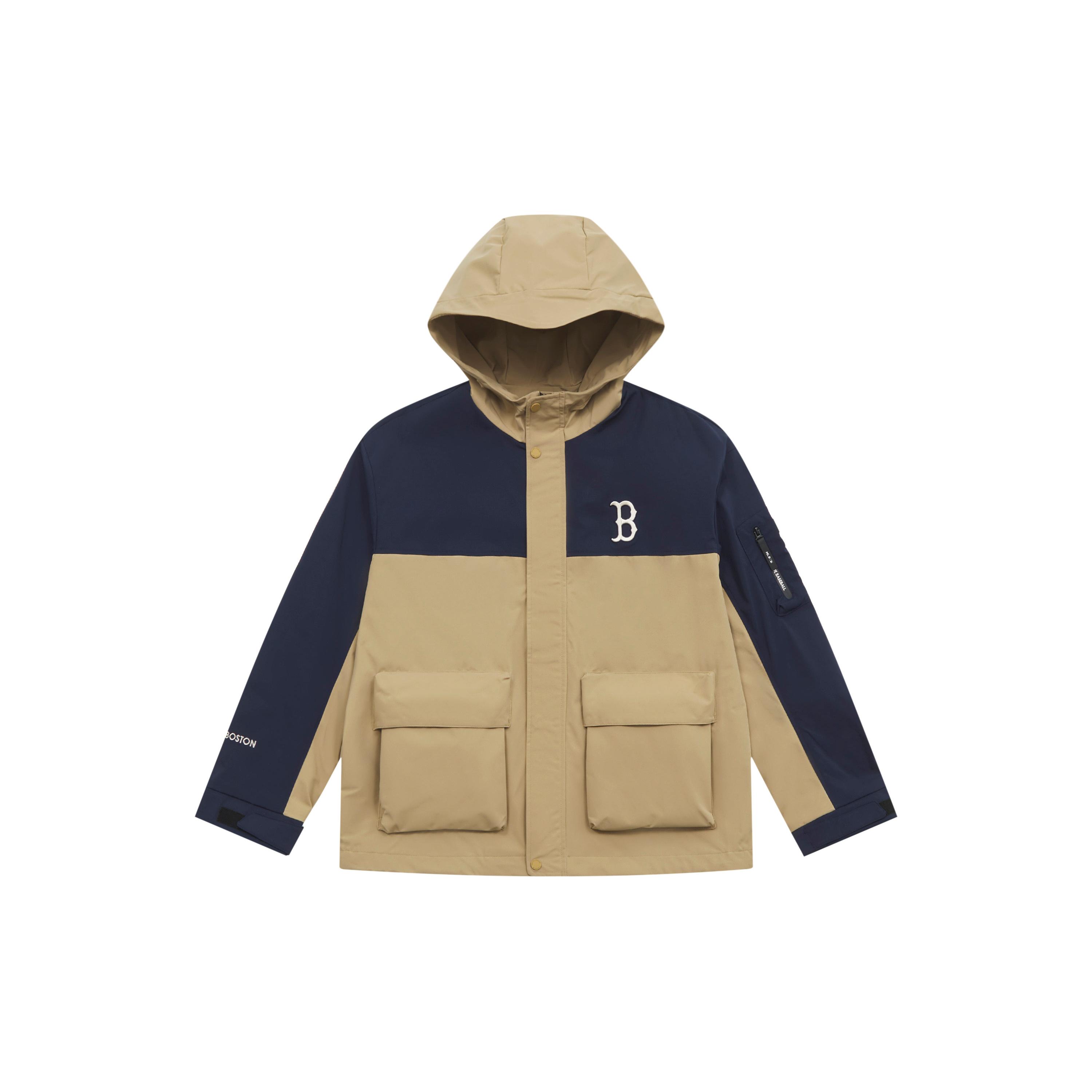 MLB Basic Collection Basic Boston Red Sox SS25 Jackets & Coats Unisex Marine Blue/Khaki 3AWJB0551-43BGP M