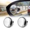 Car rearview mirror, small circular mirror, 360 degree blind spot mirror, high-definition wide-angle reflective auxiliary mirror