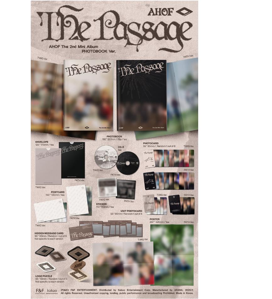 [Preorder] AHOF Mini 2nd Album The Passage (PHOTOBOOK Ver.)