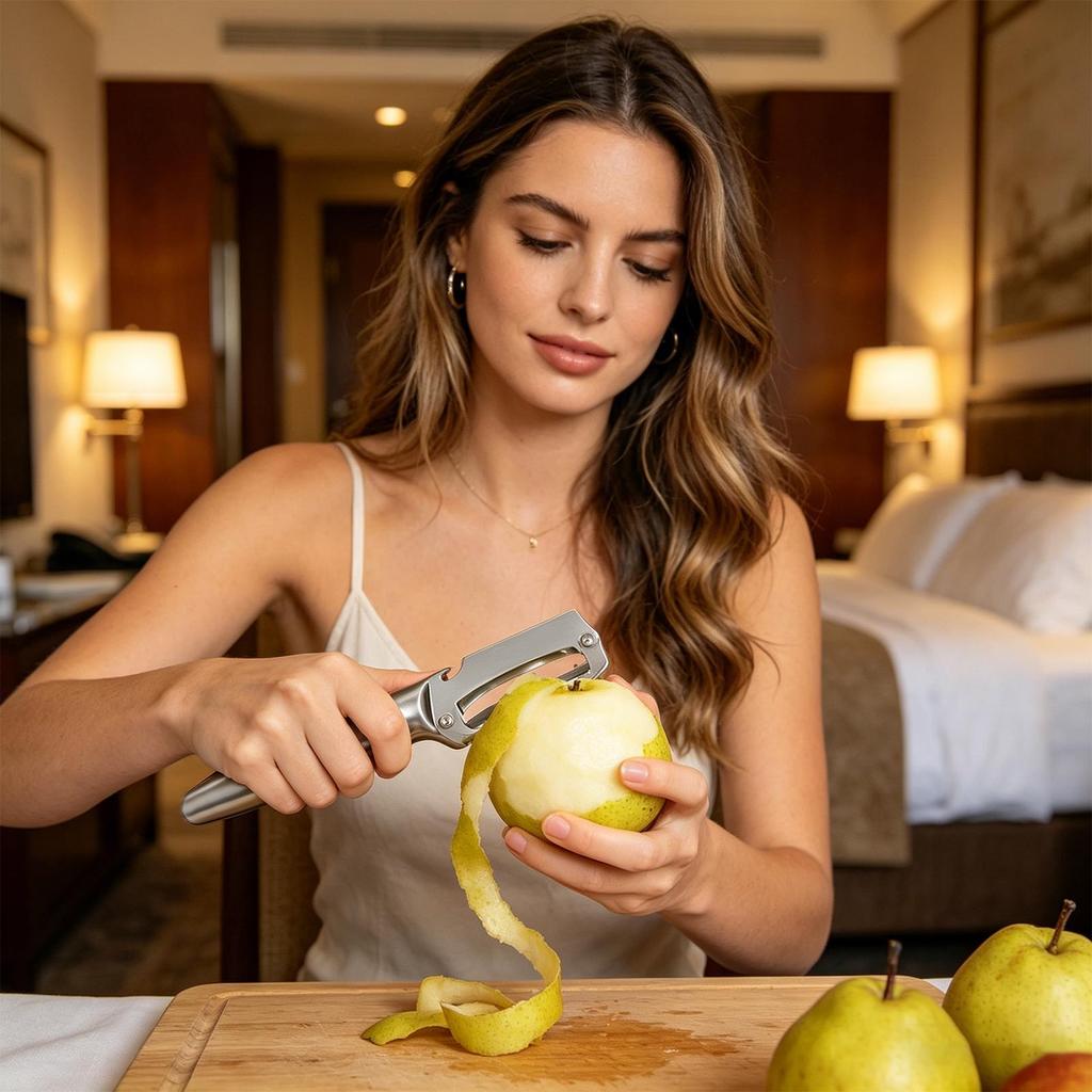 Stainless Steel Peeler Stainless Steel Portable Scraper With Bottle Opener Kitchen Appliances For Fruit Potato Lemon Home House
