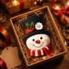 New Christmas snowman pendant wooden holiday decoration Christmas tree party cartoon ornament