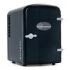 Mini-Kühlschrank NETTLIFE 4 L - Schwarz, Doppelspannung 12 V/230 V, Leise und tragbar, geeignet für Auto, Büro und Camping