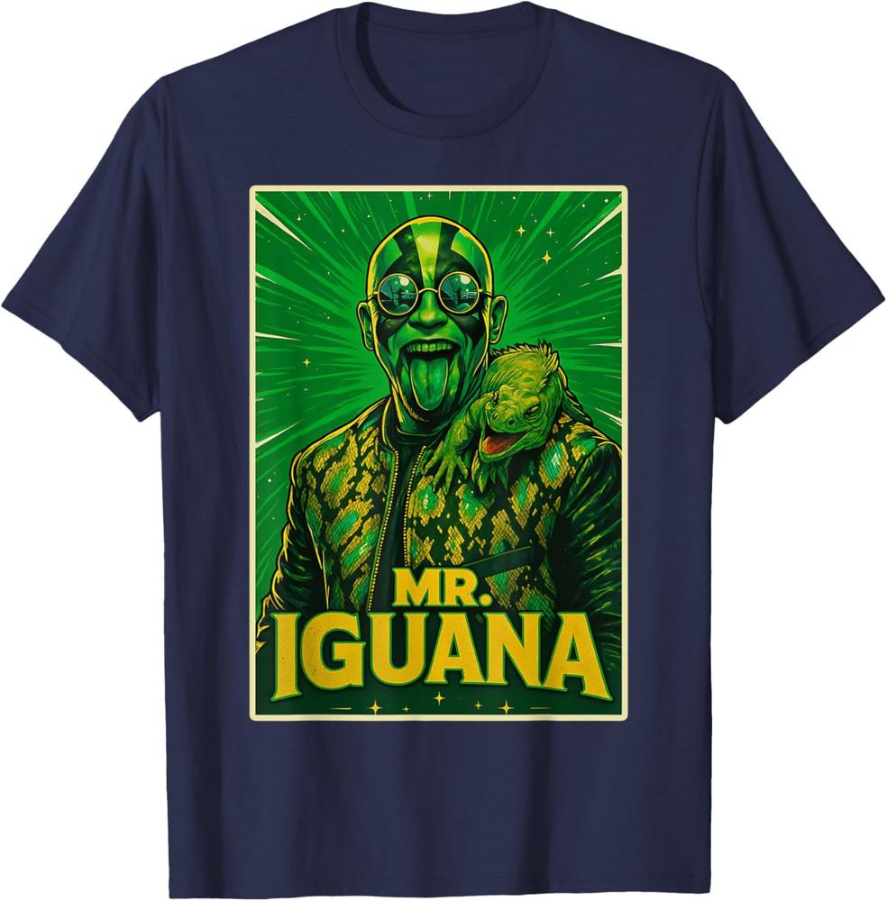 Mr Iguana Lover Funny Kids Adults Unisex T-Shirt XXXXL