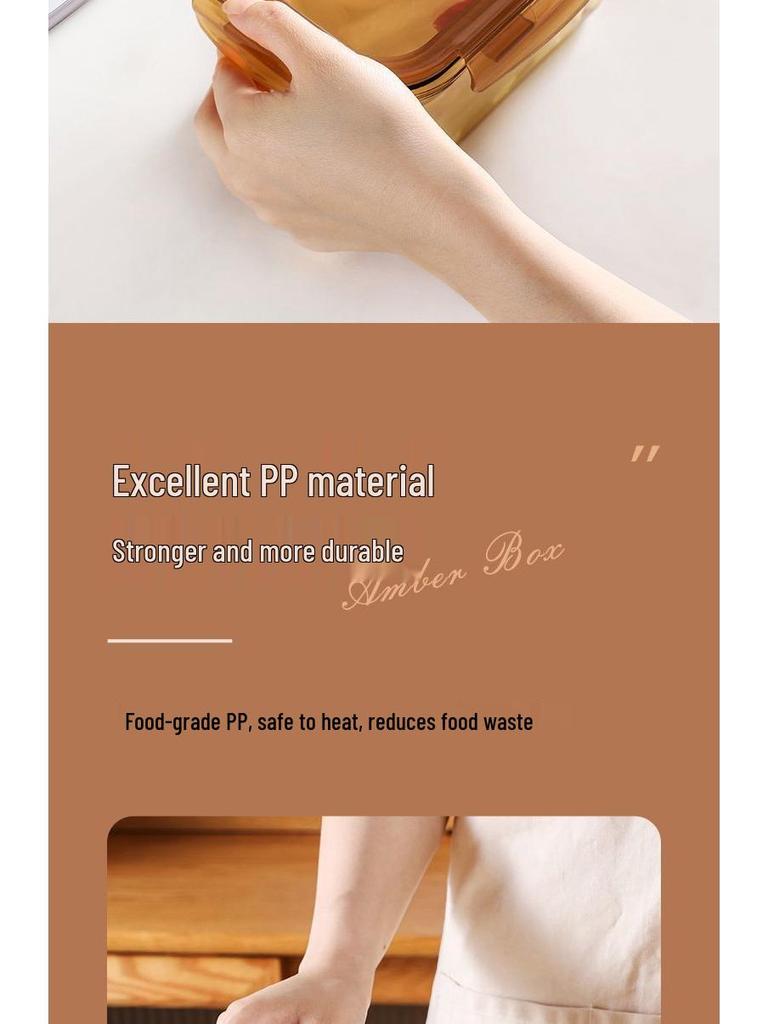 Xilekou Kimchi Box: Large Heat-Resistant Borosilicate Glass Storage for Microwave Use