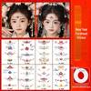 Glittery New Year Face Stickers: Non-Toxic, Easy-Clean, High-Quality, Colorful Tattoo Stickers for Kids' Foreheads - Cute and Festive!