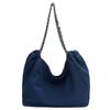 Chic Large-Capacity Denim Tote for Women - 2026 Artistic Versatile Casual Shoulder Bag for School and More