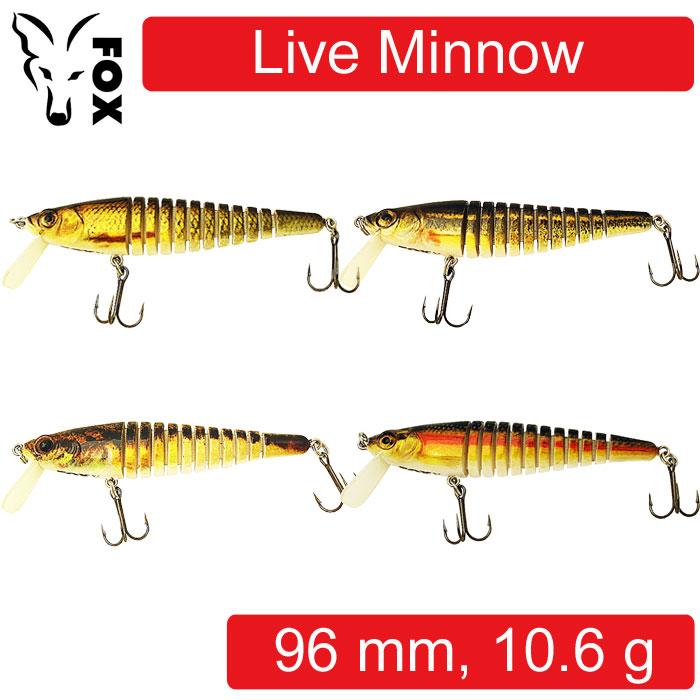 

FOX LIVE MINNOW 96 мм 10.6 g. Пластикова приманка для риболовлі 96 mm