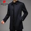 Pierre Cardin Men's Mid-Length Wool & Cashmere Blend Coat