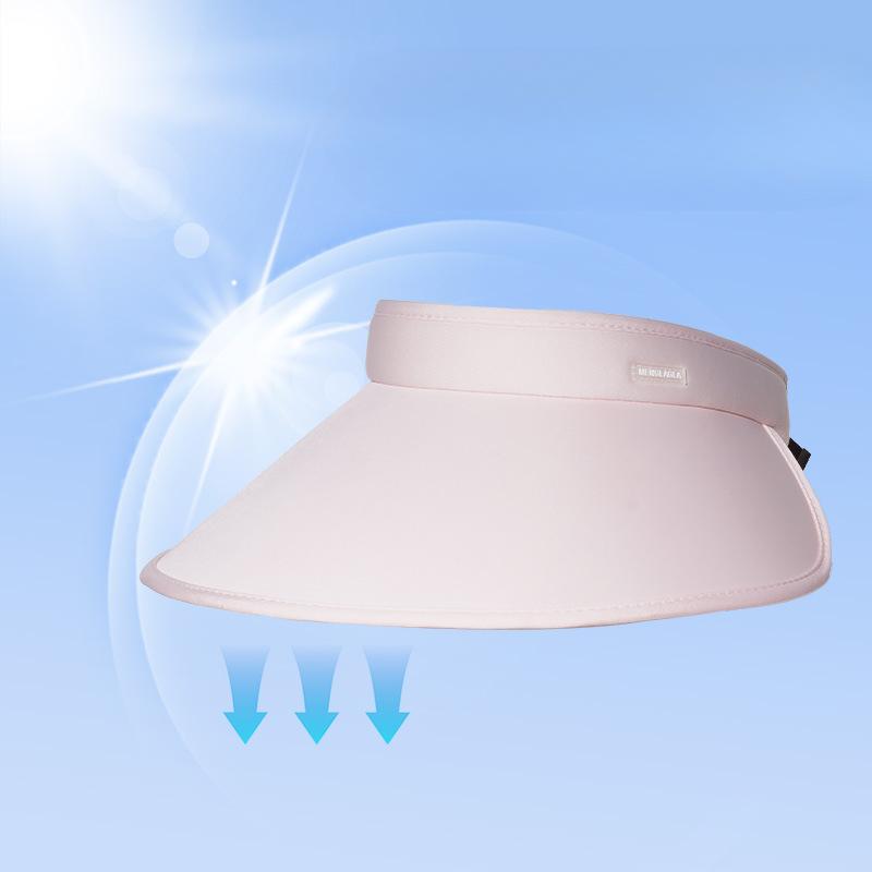 Summer Big Hat with Ice Silk Empty Top Hat UV Sun Hat for Women Outdoor Cycling Sun Hat
