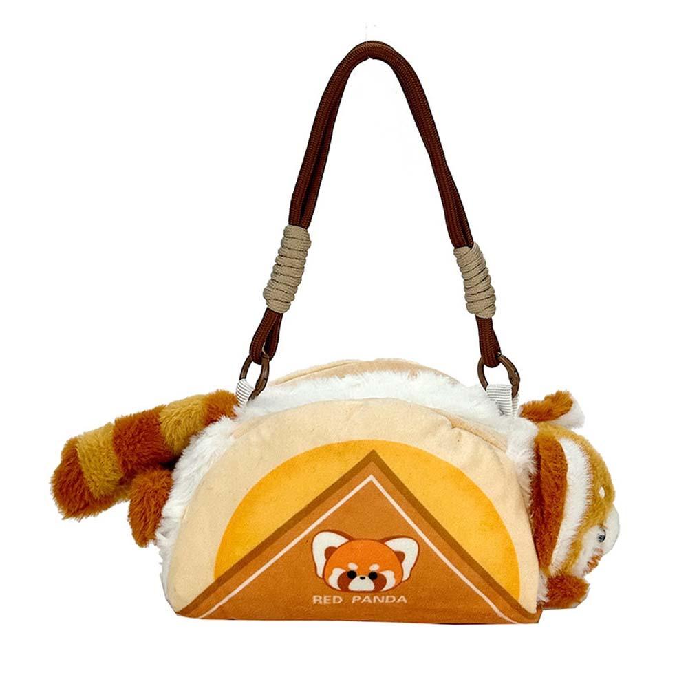 Cartoon Raccoon Shoulder Pouch Cute Golden Snub-nosed Monkey Bag  Children's Gift