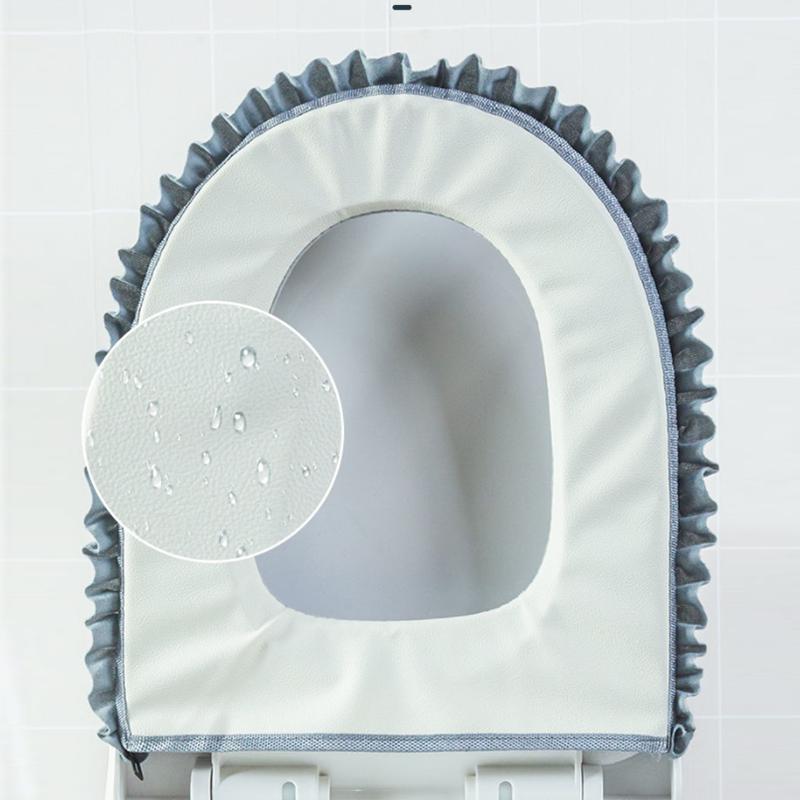 Toilet Seat Household Toilet Cover Zipper Toilet Seat Four Seasons Universal Waterproof Washable Toilet Seat