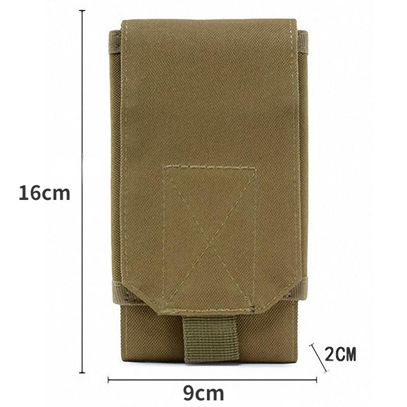 1 Pezzo Borsa Camouflage da Esterno Porta Telefono Tattico Militare Cintura Sportiva da Vita Custodia Impermeabile Nylon EDC Sport Caccia Borse Camo