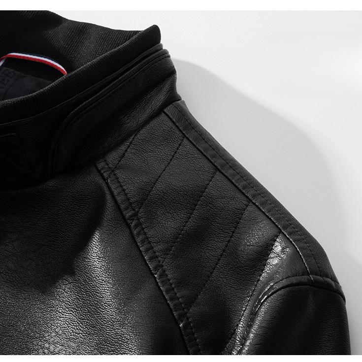 Мужская куртка из искусственной кожи — фото 8