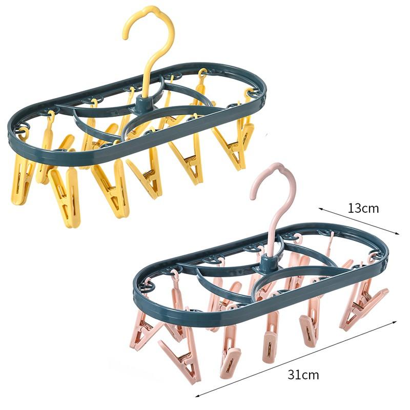 Multi-Functional Home Use Clothes Drying Rack Windproof Creative Design Plastic Clothes Hanger for Balcony T-Shirt Drying Holder