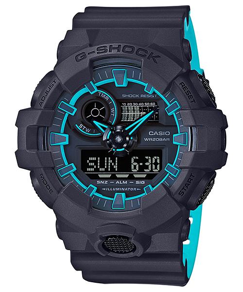 

Casio Men s Resin 200M Water Resistant Analog Shock Resistant Quartz Watch GA-700SE-1A2 чорний
