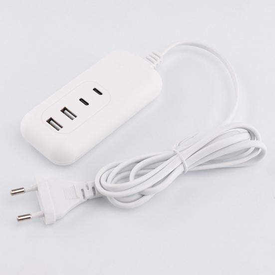 Multi-port USB Charger Power Strip Plug Play Compact Size Wide Compatible Phone Charging Station Extension Socket