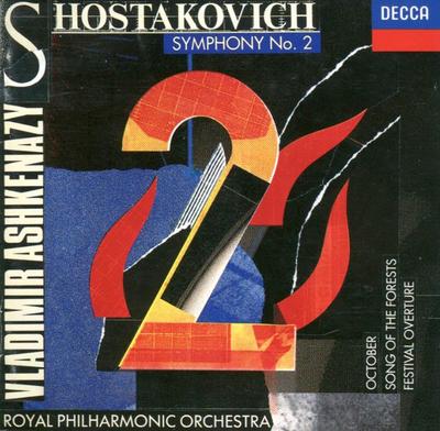 CD DMITRI SHOSTAKOVICH, THE ROYAL PHIL - Symphony No. 2 / October / Songs Of 4367622 Decca 1994 Germany Classical Used