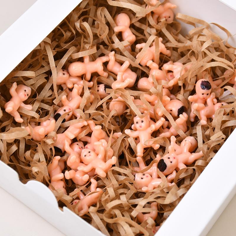 30/60 Stück Mini Plastikbabys Puppe Babyparty Gastgeschenke Gender Reveal Party Deko Zubehör Eiswürfelspiel Requisiten Spielzeug Geschenke für Gäste