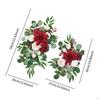 2 Pieces Floral Swag for Wedding Arch with Artificial Flowers