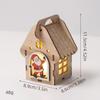 Christmas Luminous Wooden Cabin Ornament - Small House Tree Decoration