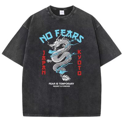 Poster Patroon Draak Tengyun Rijden In Mist Heren T-shirt Lieflijk Grappig T-shirt Outdoor Lieflijk T-shirt Mode Tops